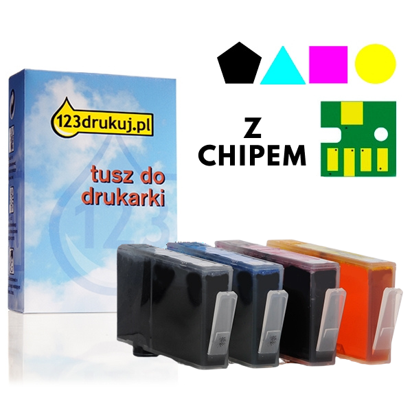 123drukuj zamiennik zestaw promocyjny HP 364XL czarny + 3 kolory (Z CHIPEM) CZ676EEC 127314 - 1