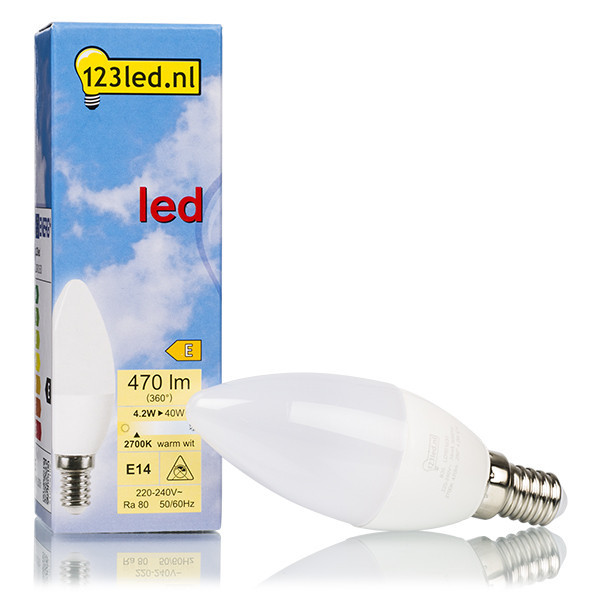 123inkt Żarówka E14 LED 123led | świecowa | matowa | 2700K | 4,2 W (40 W) LDR01630 LDR01630 - 1