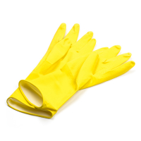 Rękawice gumowe (różowe/żółte), rozmiar M
