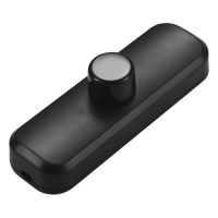 Ściemniacz nakablowy LED z pokrętłem | 0-25 W | czarny | 123led LDR06201