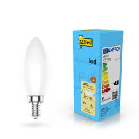 Żarówka E14 LED 123led | świeca C35 | matowa | ściemnialna | 2200-2700K | 4,5 W (40 W) LDR02080