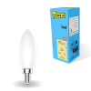 Żarówka E14 LED 123led | świeca C35 | matowa | ściemnialna | 4000K | 4,5 W (40 W) LDR01868 - 1