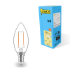 Żarówka E14 filamentowa LED 123led | świeca C35 | ściemnialna | 4000K | 2,5 W (25 W) LDR01880 - 1