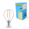 Żarówka E14 filamentowa LED 123led | kula G45 | ściemnialna | 2700K | 2,5 W (25 W) LDR01892 - 1