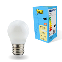 Żarówka E27 LED 123led | kula G45 | matowa | ściemnialna | 2700K | 4,5 W (40 W) LDR01818