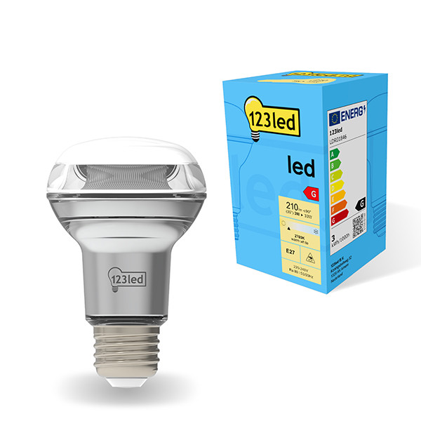 Żarówka E27 LED 123led | reflektor R63 | 2700K | 3 W (33 W) LDR01846 - 1