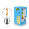 Żarówka E27 filamentowa LED 123led | kula G45 | ściemnialna | 2200-2700K | 2,5 W (25 W) LDR02072 - 1