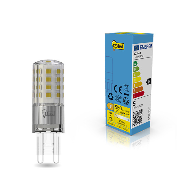 Żarówka G9 LED 123led | ściemnialna | 2700K | 4,2 W (45 W) LDR01960 - 1