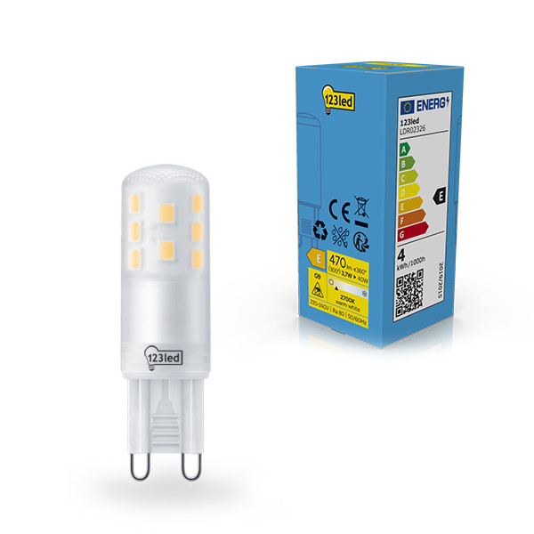 Żarówka G9 LED 123led | matowa | 2700K | 3,7 W (40 W) LDR02326 - 1