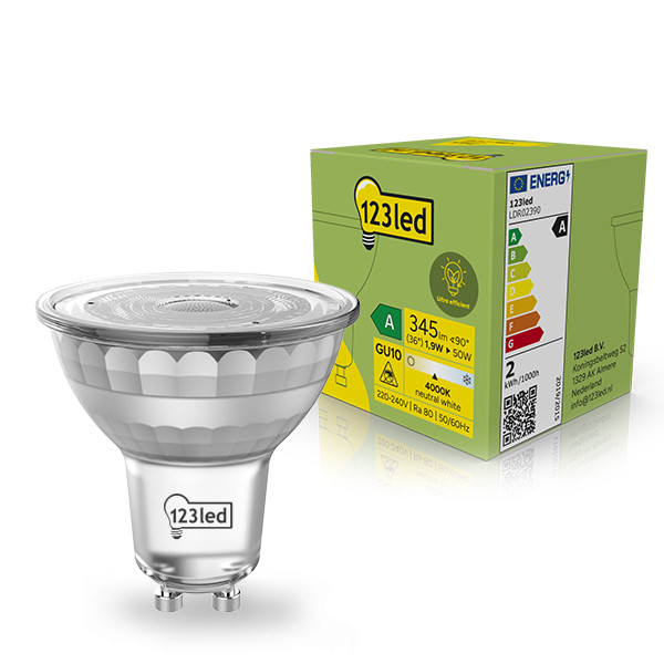 Żarówka GU10 LED 123led | spot | 4000K | Ultra Efficient | 1,9 W (50 W) LDR02390 - 1