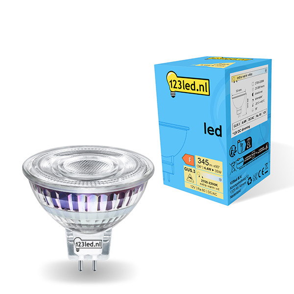 Żarówka GU5.3 (MR16) LED 123led | spot | ściemnialna | 2200-2700K | 4,4 W (35 W) LDR01752 - 1
