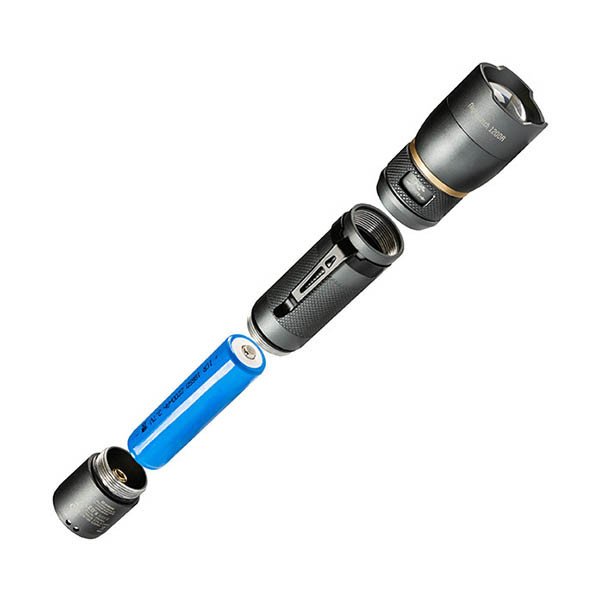 Latarka akumulatorowa LED 5000K 1200 lumenów IP67 aluminium, 123led LDR06746 - 6