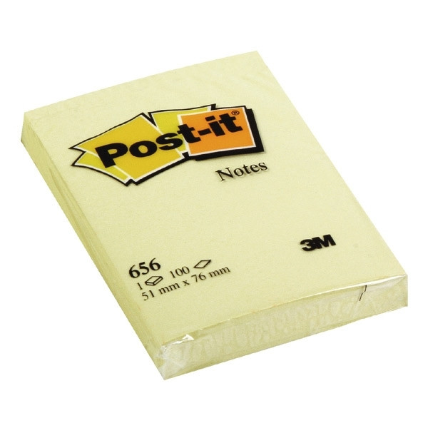 3M Karteczki samoprzylepne żółte 3M POST-IT 51x76 mm (100 kartek) 656GE 201002 - 1