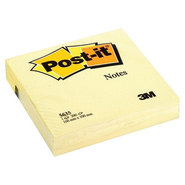 3M Karteczki samoprzylepne żółte POST-IT 100x100 mm (200 kartek) 5635 201074 - 1