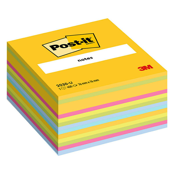 3M Karteczki samoprzylepne mix 6 kolorów POST-IT 76x76 mm (450 kartek) 2030U 201332 - 1