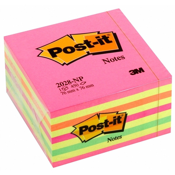 3M Karteczki samoprzylepne różowe POST-IT 76x76 mm (450 kartek) 2028NP 201330 - 1