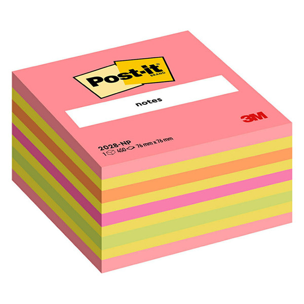 3M Karteczki samoprzylepne wielokolorowe POST-IT 76x76 mm (450 kartek) 2028NP 201330 - 1
