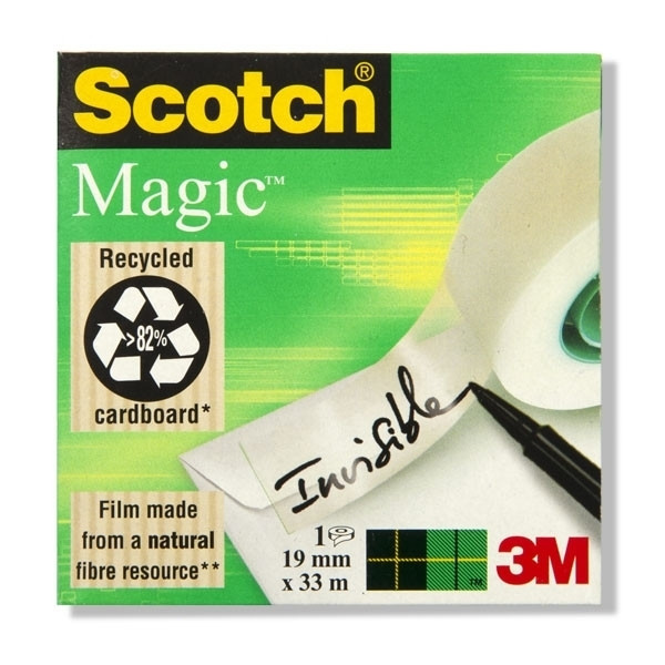 Taśma klejąca niewidoczna 3M Scotch Magic 19 mm x 33 m 201256 - 1