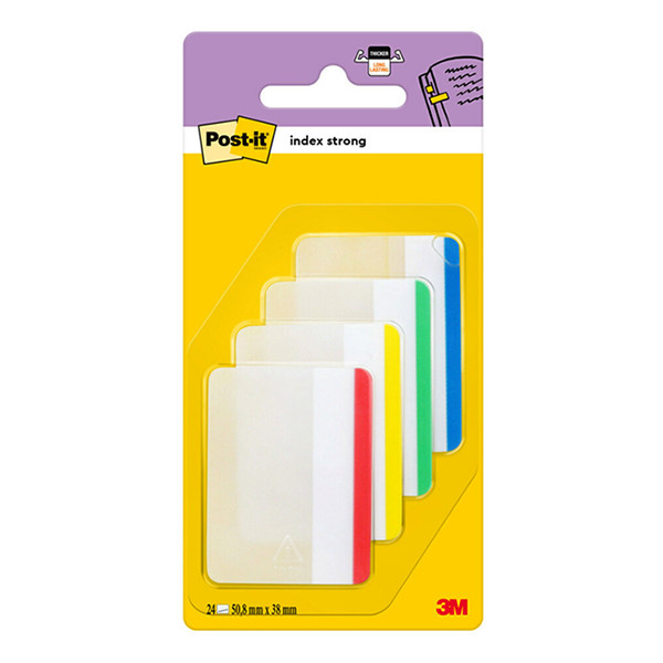 3M Zakładki indeksujące płaskie i mocne 3M POST-IT (24 zakładki) 686F-1 201368 - 1