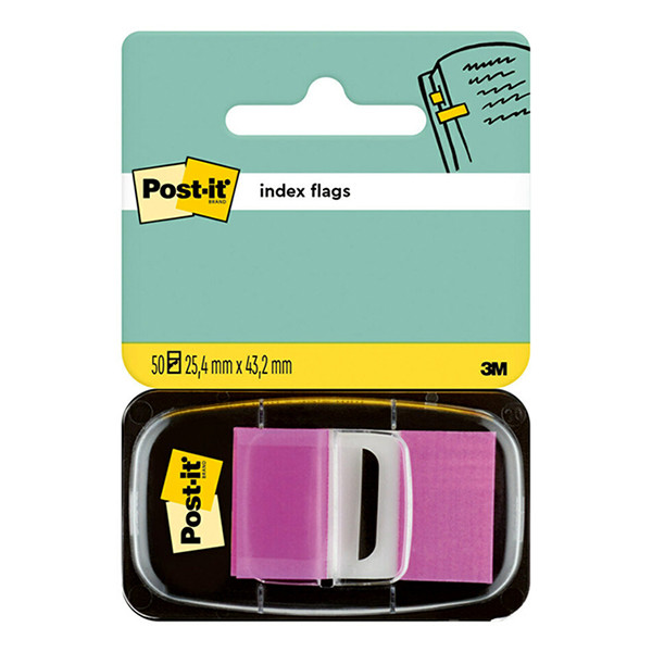 3M Zakładki uniwersalne fioletowy POST-IT 25,4 x 43,2 mm (50 zakładek) 680PUR 201488 - 1