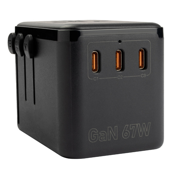 Adapter/ładowarka podróżna 67 W (1x USB-A + 3x USB-C), 123drukuj 390045 - 5