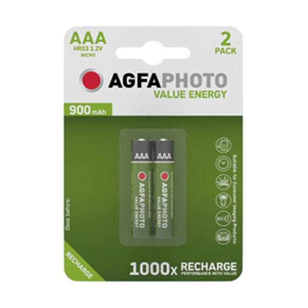 AgfaPhoto Akumulatorki Agfaphoto Micro AAA, 2 sztuki 131-802824 290022 - 1