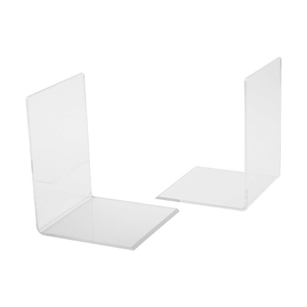 Akrylowe podpórki do książek transparentne, średnie (2 sztuki), 123drukuj 301662 - 1