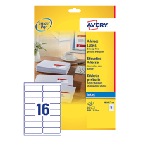 Avery Etykiety adresowe Avery Zweckform J8162-10, 160 etykiet, 99,1 x 33,9 mm J8162-10 212630