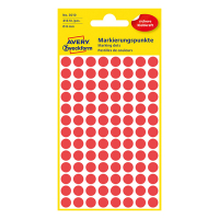 Avery Etykiety do znakowania Avery Zweckform 3009 czerwone, 416 etykiet, fi 8 mm 3010 212322