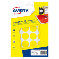 Avery Etykiety do znakowania Avery Zweckform PET30R żółte, 240 etykiet, fi 30 mm AV-PET30J 212723