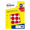 Etykiety do znakowania Avery Zweckform PET30R czerwone, 240 etykiet, fi 30 mm