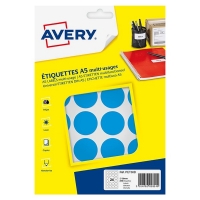 Avery Etykiety do znakowania Avery Zweckform PET30R niebieskie, 240 etykiet, fi 30 mm AV-PET30B 212722