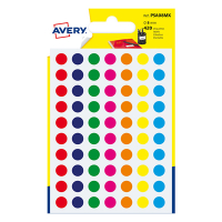 Avery Etykiety do znakowania Avery Zweckform PSA08MX mix, 420 etykiet, fi 8 mm AV-PSA08MX 212711