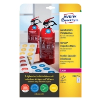 Avery Etykiety inspekcyjne Avery Zweckform 20 mm (480 etykiet), nieusuwalne AV-L7801-10 212680