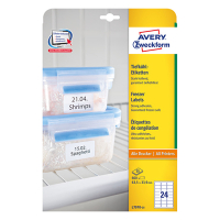 Avery Etykiety na mrożonki Avery Zweckform L7970-25 63,5 x 33,9 mm, (600 etykiet) L7970-25 212658