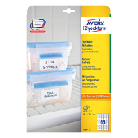 Avery Etykiety na mrożonki Avery Zweckform L7971-25 38,1 x 21,2 mm (1625 etykiet) L7971-25 212659