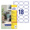 Etykiety owalne, usuwalne Avery Zweckform L6024REV-25,  63,5 x 42,3 mm białe, 450 etykiet 212468 - 1
