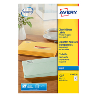 Avery Etykiety przezroczyste Avery Zweckform J8560-25 63,5 x 38,1 mm (525 etykiet) J8560-25 212542