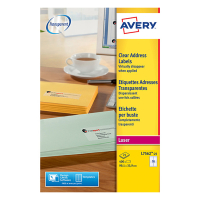 Avery Etykiety przezroczyste Avery Zweckform L7562-25 99,1 x 33,9 mm (400 etykiet) L7562-25 212546