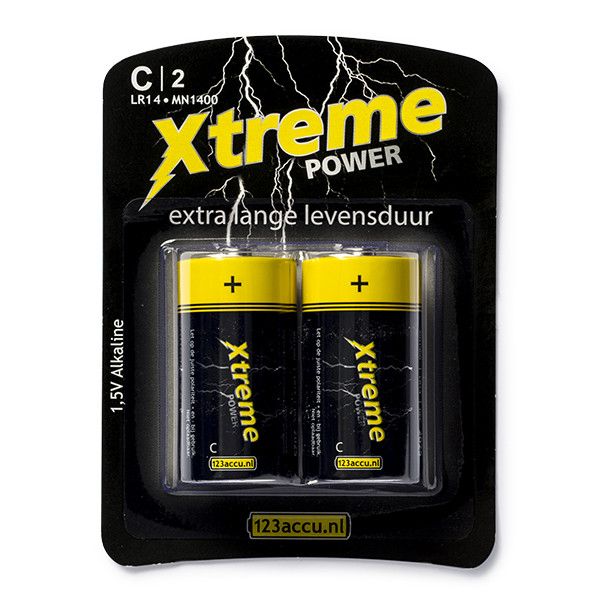 Baterie LR14 C 123drukuj Xtreme Power, 2 sztuki 110-802626C LR14P2B/10C MN1400C ADR00043 - 1