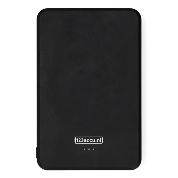 Bezprzewodowy powerbank ultrasmukły | czarny | (20 W, 5000 mAh) | 123drukuj ADR00363 - 4