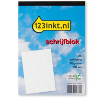Blok biurowy, notatnik A5/100 kartek w linię, 123drukuj 300290