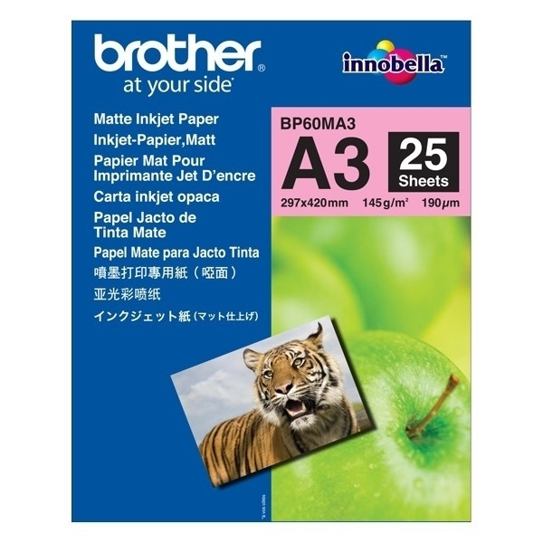 Brother BP60MA3 papier fotograficzny matowy A3 145 gramów (25 kartek) 063522 - 1