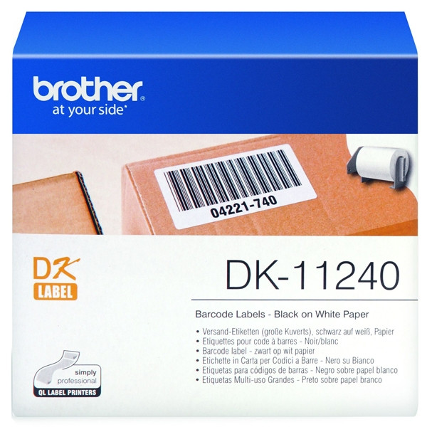 Brother DK-11240 białe etykiety papierowe 102 x 51 mm 600 szt, oryginalne DK11240 080724 - 1