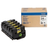 Brother HGe-651V5 taśma o wysokiej rozdzielczości, nadruk czarny na żółtym tle, 24 mm 5 sztuk, oryginalna 080920 - 1