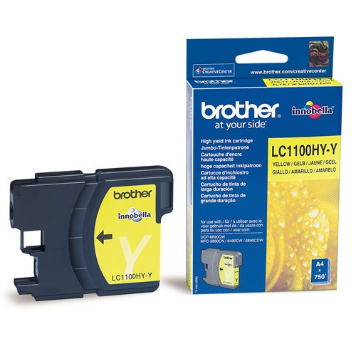 Brother LC-1100HYY tusz żółty, zwiększona pojemność, oryginalny LC1100HYY 028866 - 1