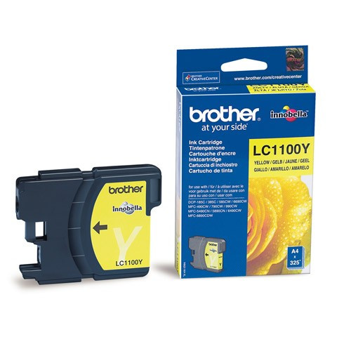 Brother LC-1100Y tusz żółty, oryginalny LC1100Y 028863 - 1