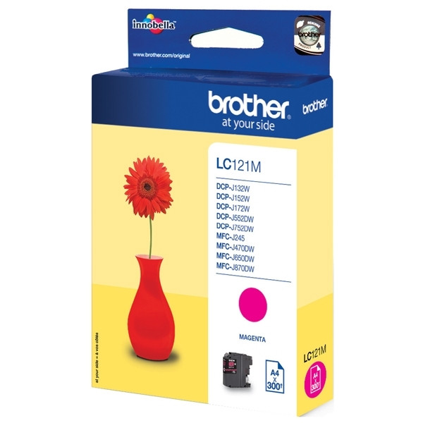 Brother LC-121M tusz czerwony, oryginalny LC-121M 029118 - 1