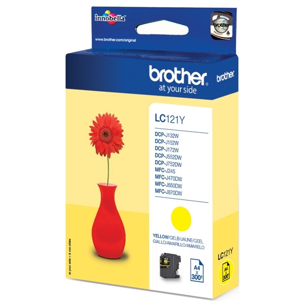 Brother LC-121Y tusz żółty, oryginalny LC-121Y 029120 - 1