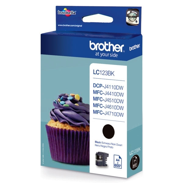 Brother LC-123BK tusz czarny, oryginalny LC-123BK 029090 - 1